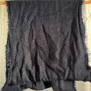 Attention Navy blue & Black Textured Men’s  Scarf